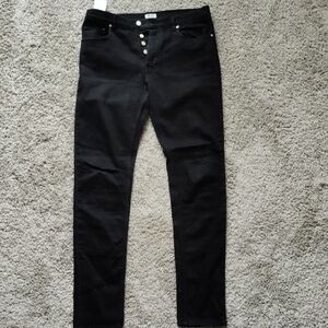 Mens Kenzo Black Stretch Jeans Slim Fit